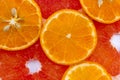 Mixed citrus sliced Ã¢â¬â¹Ã¢â¬â¹fruit. Orange and grapefruit.